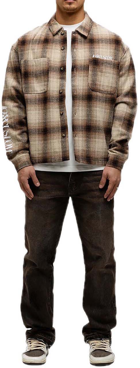 JORCUSTOM Flannel Jacket Brown Bruin
