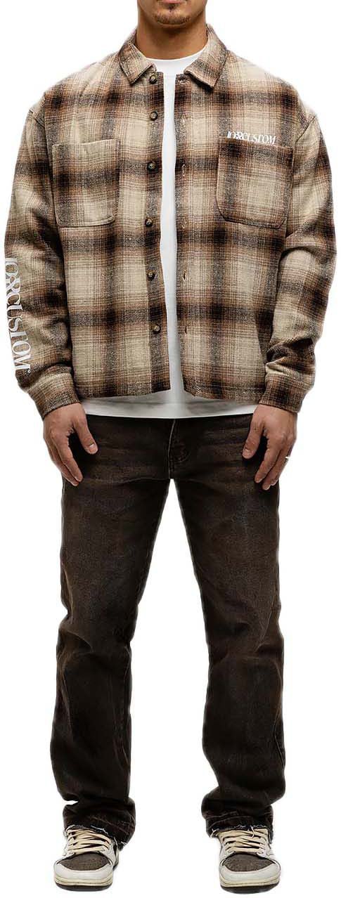 JORCUSTOM Flannel Jacket Brown Bruin