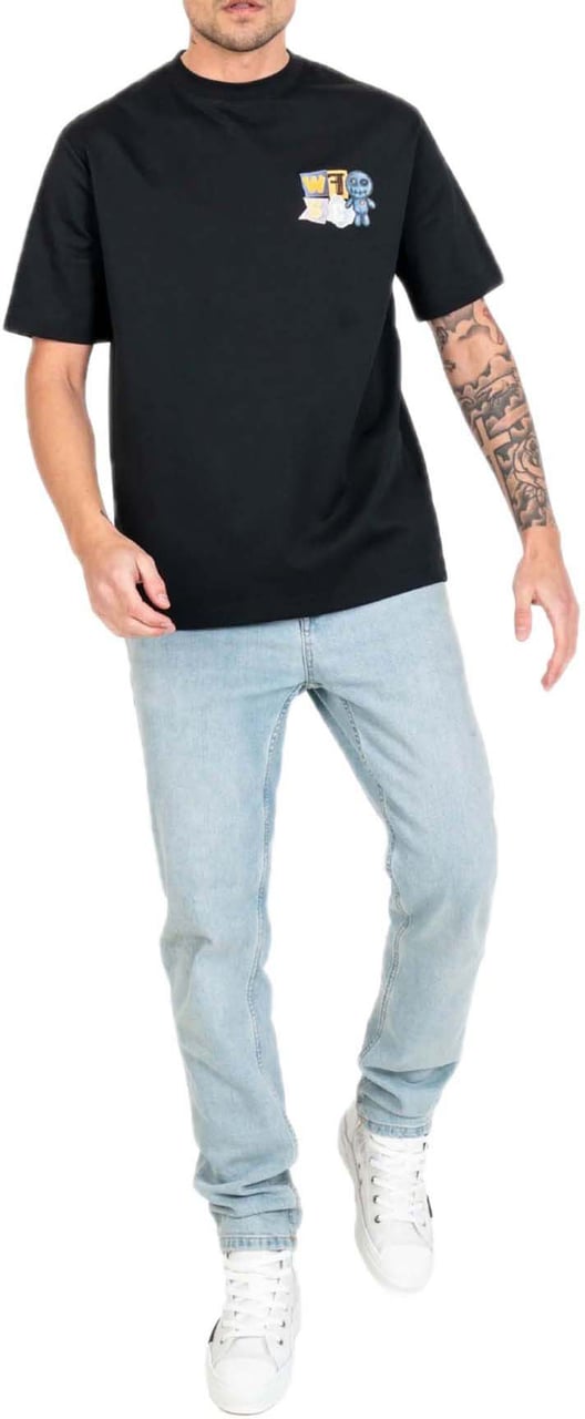 Wrong Friends Social Club T-Shirt Black Zwart