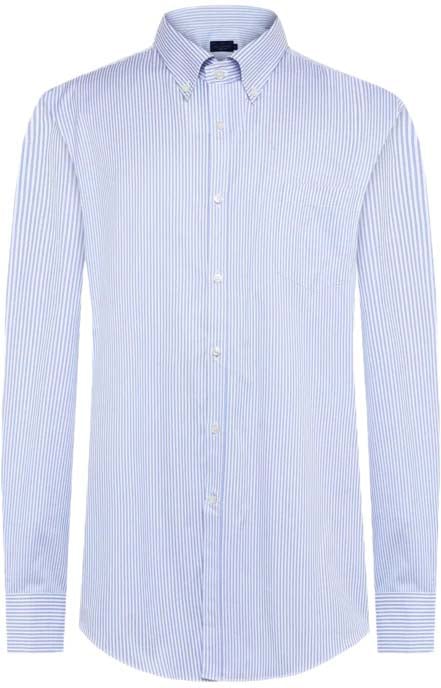Paul & Shark Gestreept overhemd twill Blauw