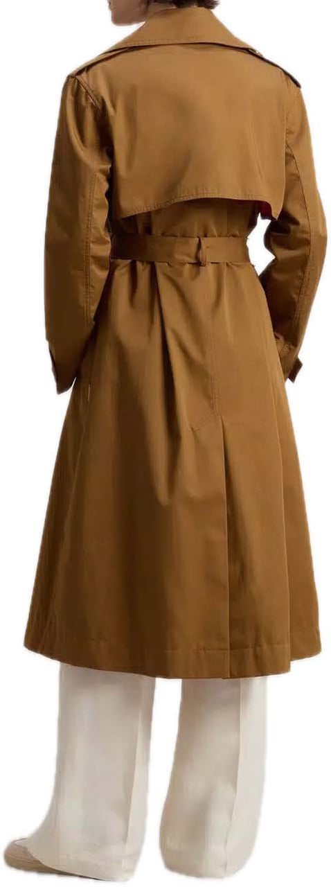 Woolrich Tech cotton trench breen Bruin