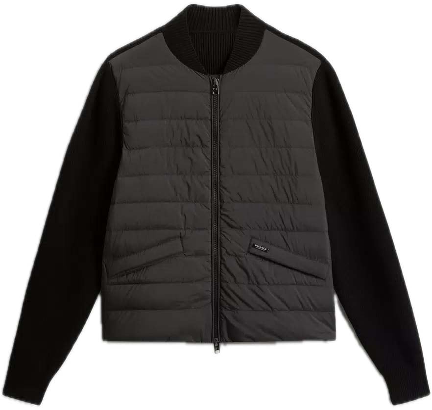 Woolrich Hybrid bomber faded black Blauw