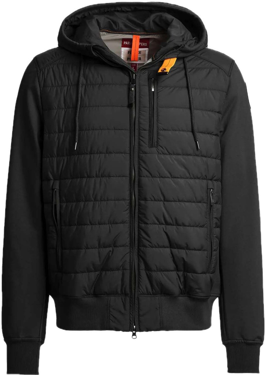 Parajumpers ivor hooded jacket black Zwart