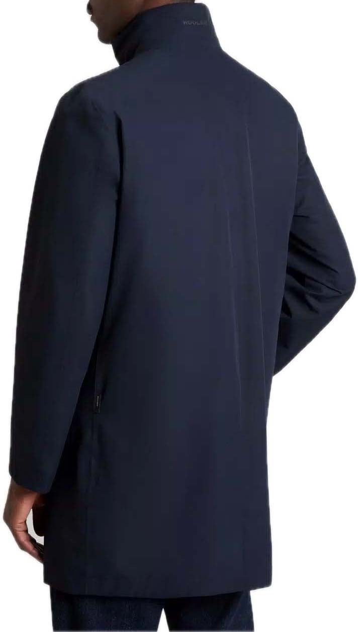 Woolrich two layerd carcoat Blauw