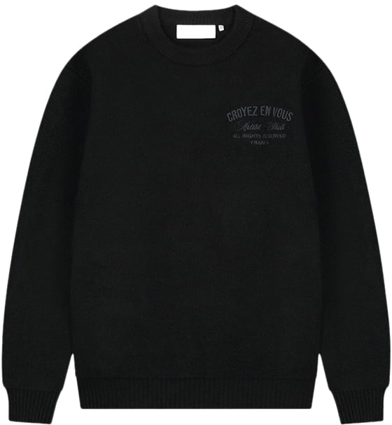 Croyez Croyez 'En Vous' Knit Sweater Zwart