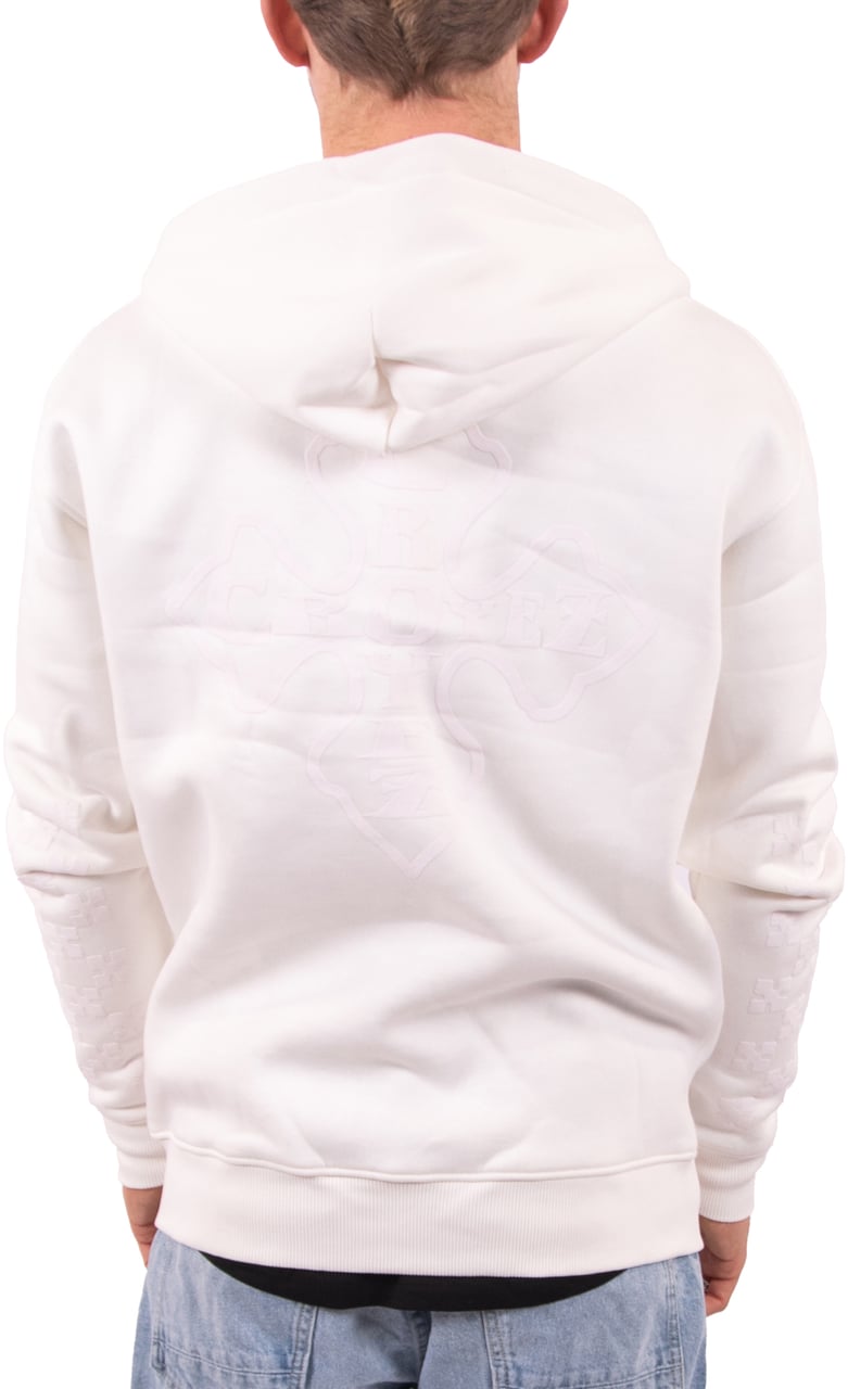 Croyez Croyez Cross Zip Hoodie Wit