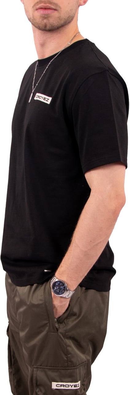 Croyez Croyez Etiquette T-Shirt Zwart
