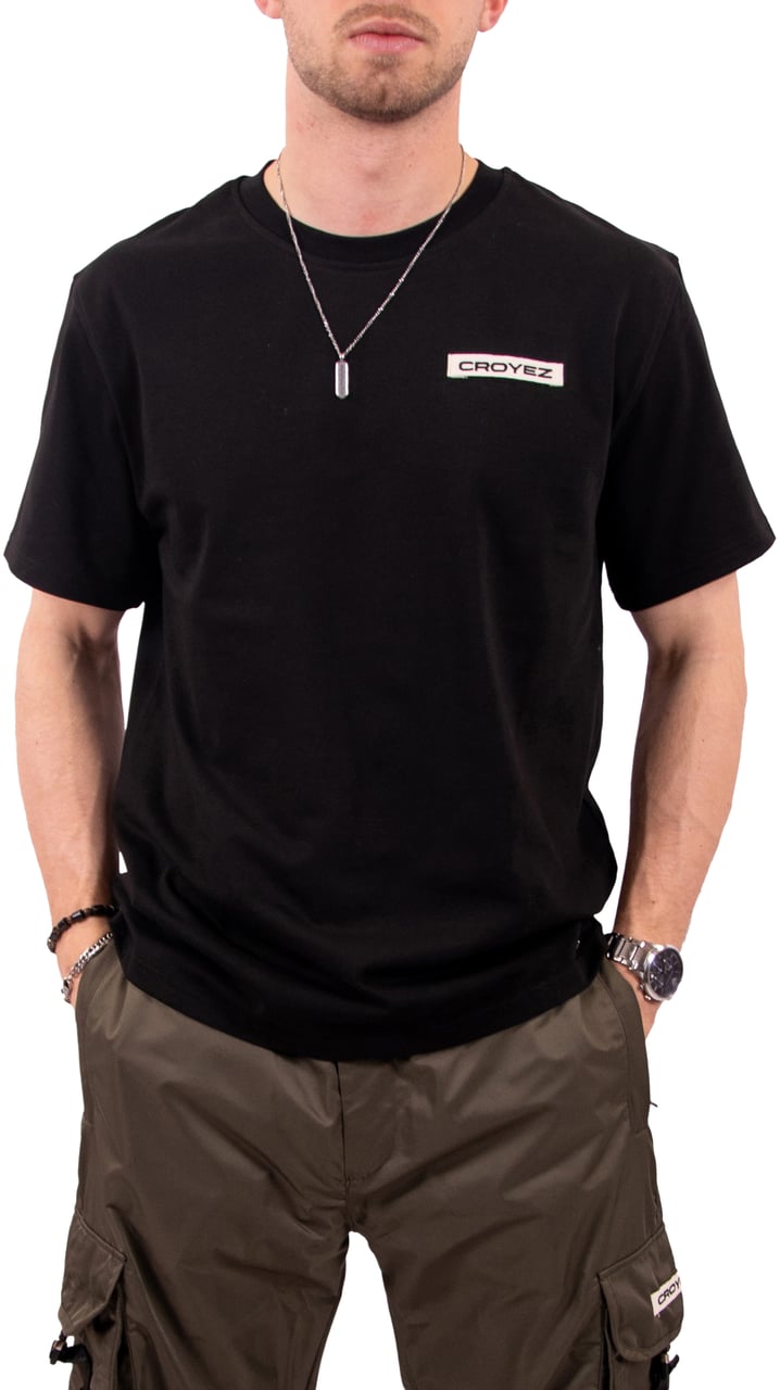 Croyez Croyez Etiquette T-Shirt Zwart