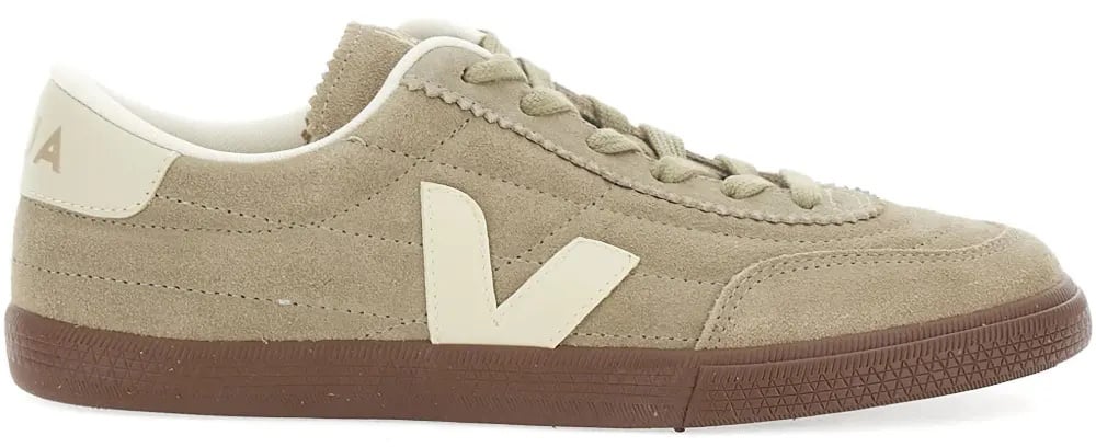 Veja Dames Panenka Suede Sneaker Taupe Grijs