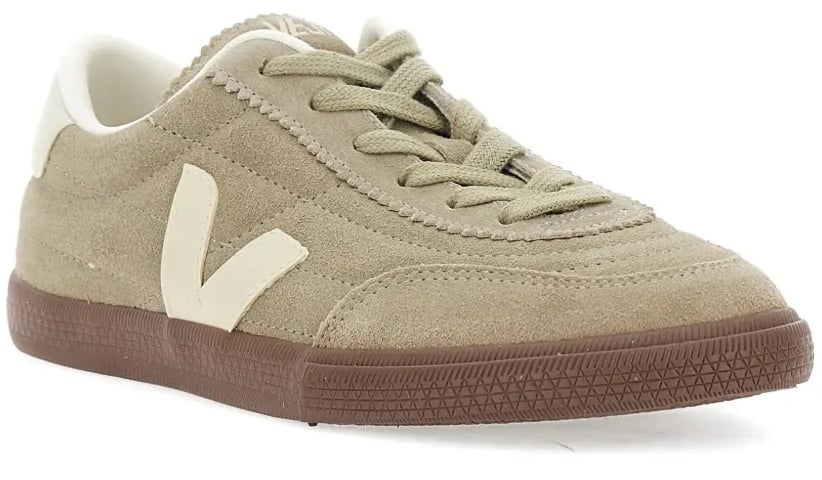 Veja Dames Panenka Suede Sneaker Taupe Grijs
