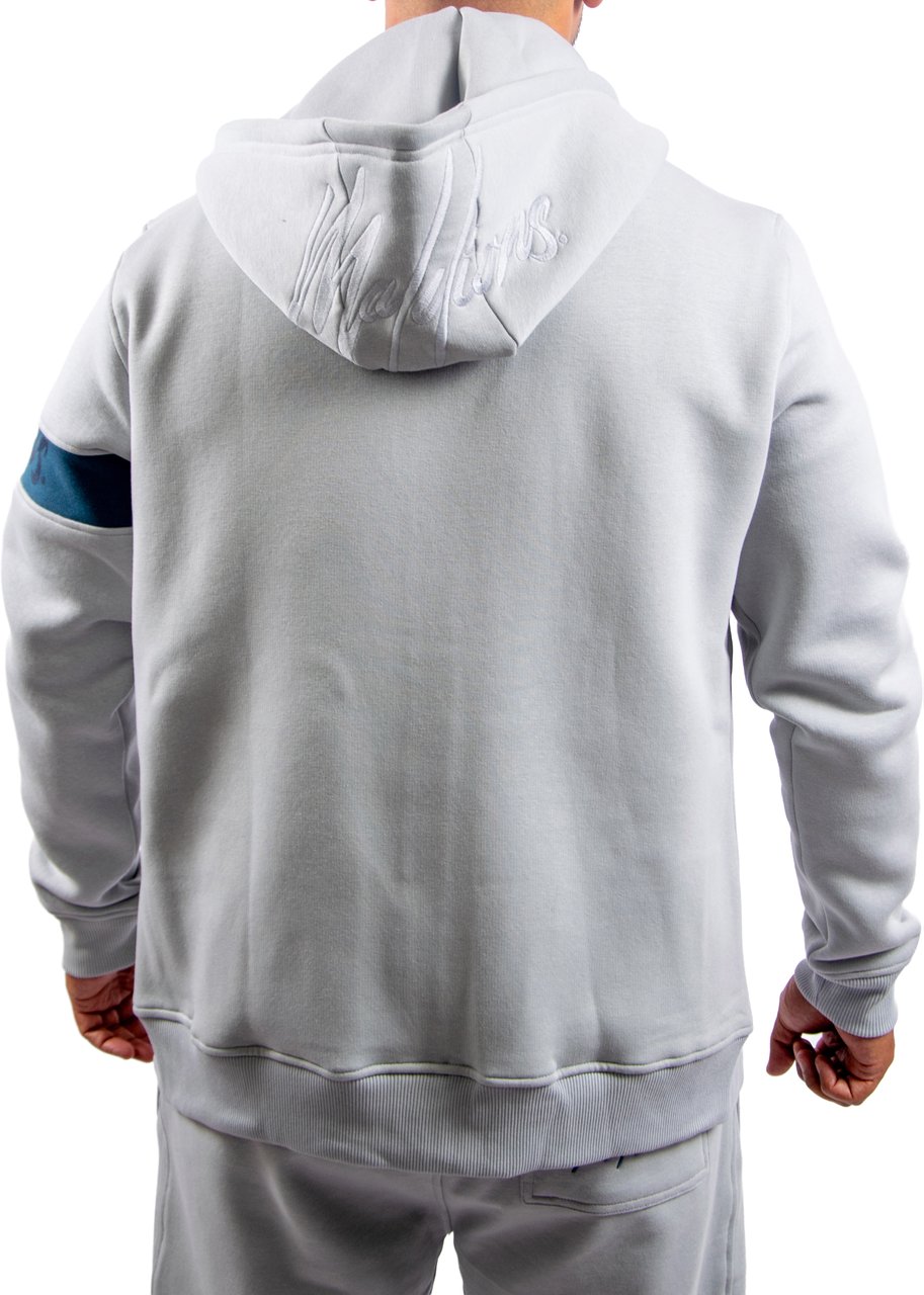 Malelions Malelions Men Captain Zip Hoodie Grijs