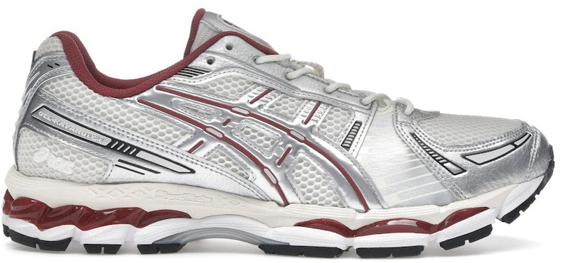 Asics ASICS Gel-Kayano 12.1 Silver Burgundy Zilver