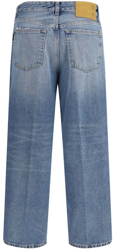 Haikure Haikure Blue Cotton Boyfriend Jeans Blauw