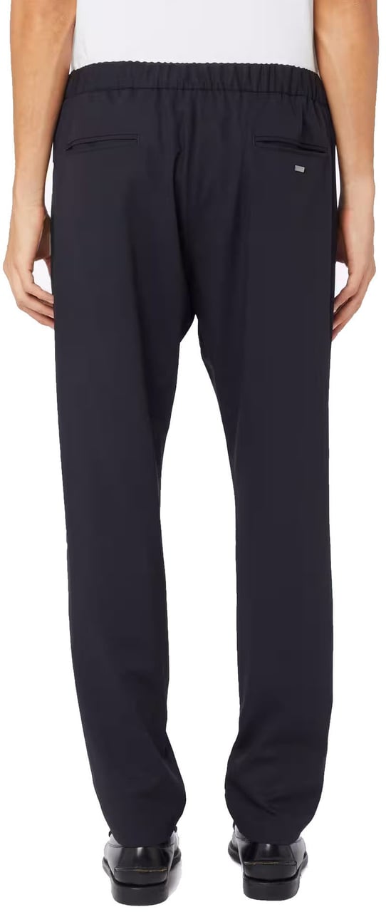Herno Casual Wool Pants Blauw