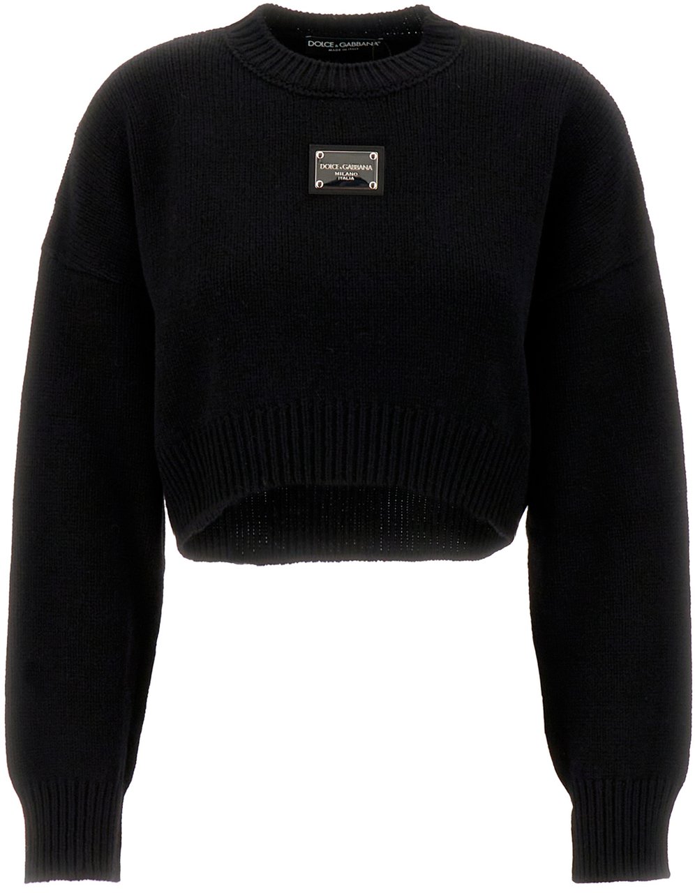 Dolce & Gabbana Dolce & Gabbana Cropped Pullover Zwart