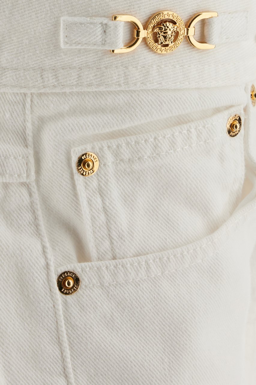 Versace Straight Denim Bianco Wit