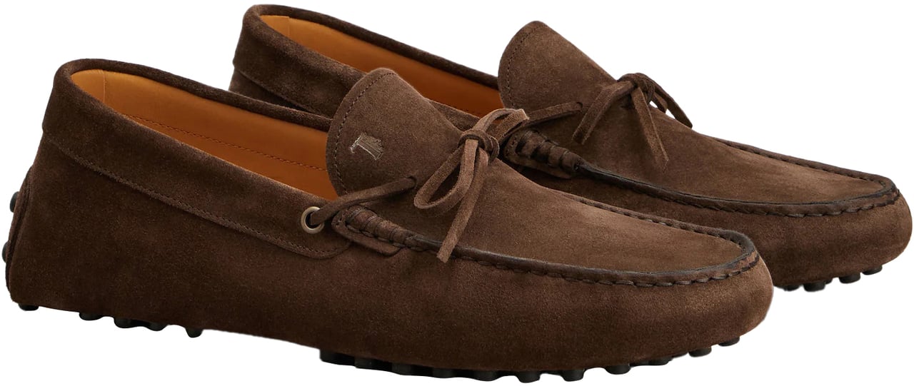 Tod's Chocolate suede loafers Bruin