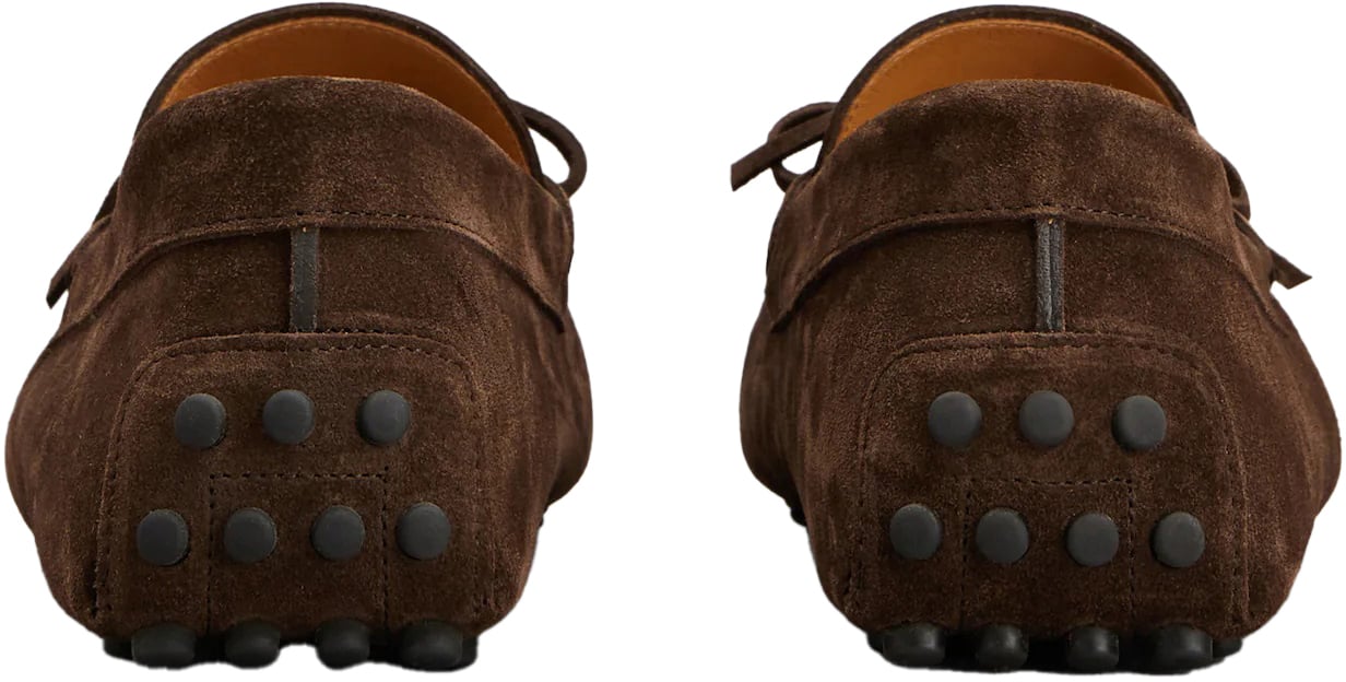 Tod's Chocolate suede loafers Bruin