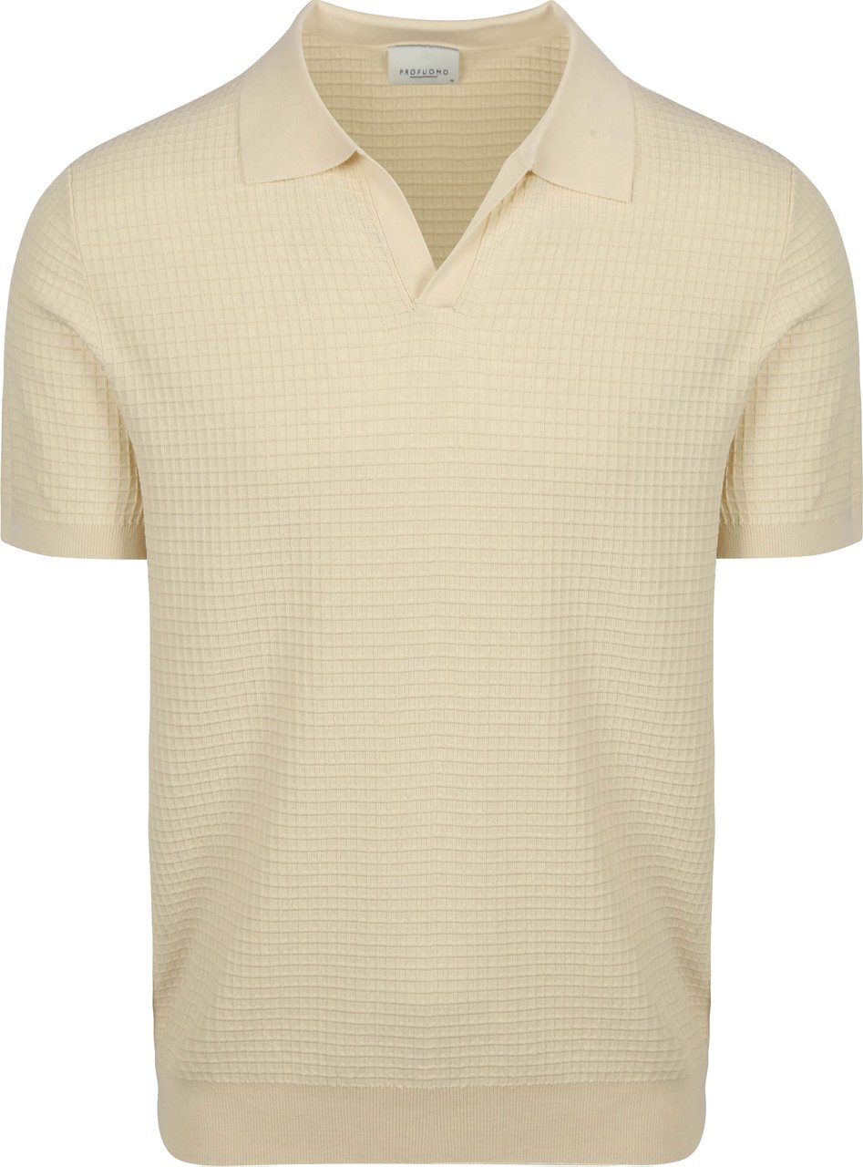 Profuomo Offwhite polo Wit
