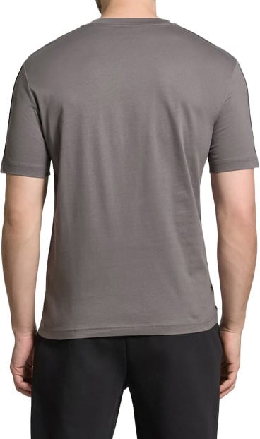 EA7 Logo Tape T-shirt Smoked Pearl Grijs