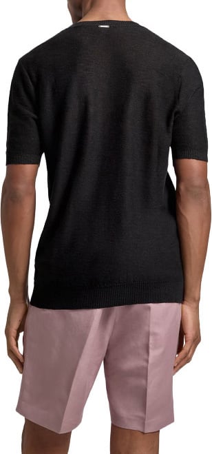 Antony Morato Linnen Shirt Black Zwart