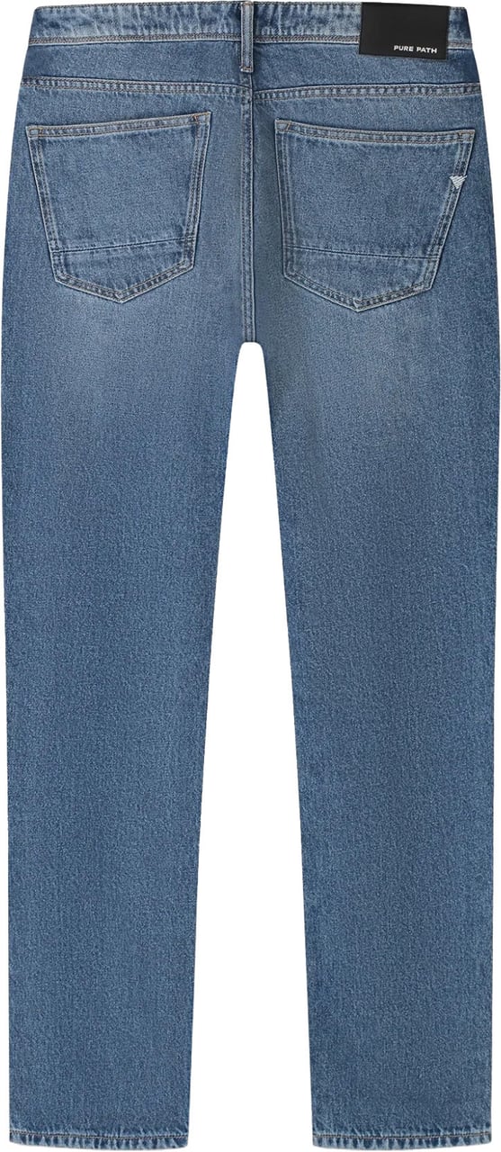 Pure Path The eric regular fit jeans w1511 Blauw