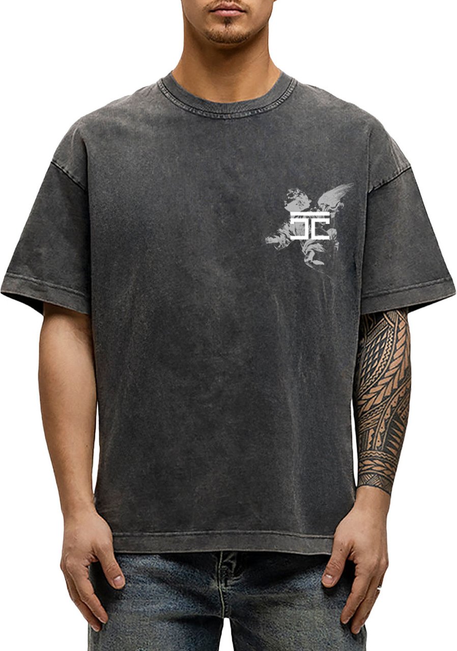 JORCUSTOM AboveAll Loose Fit T-Shirt AcidGrey Grijs