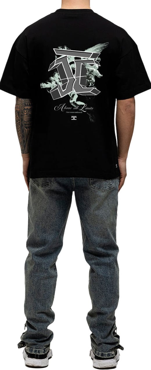 JORCUSTOM AboveAll Loose Fit T-Shirt Black Zwart