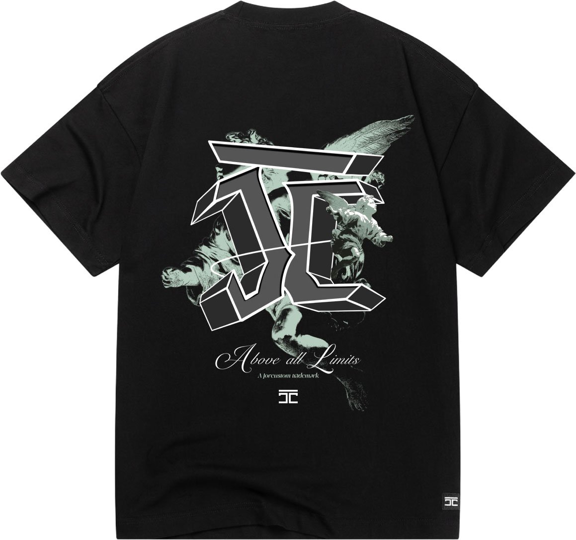 JORCUSTOM AboveAll Loose Fit T-Shirt Black Zwart