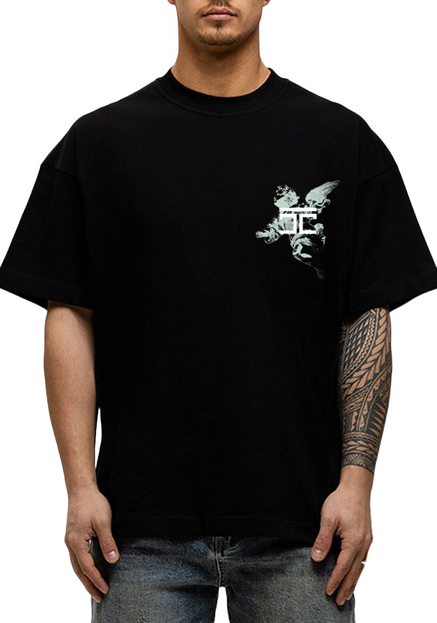 JORCUSTOM AboveAll Loose Fit T-Shirt Black Zwart