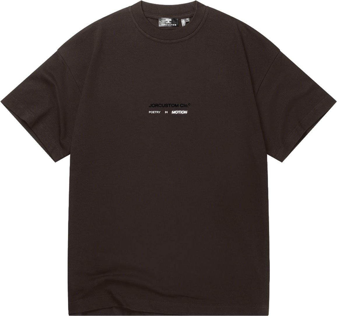JORCUSTOM PoetryIn Loose Fit T-Shirt Brown Bruin