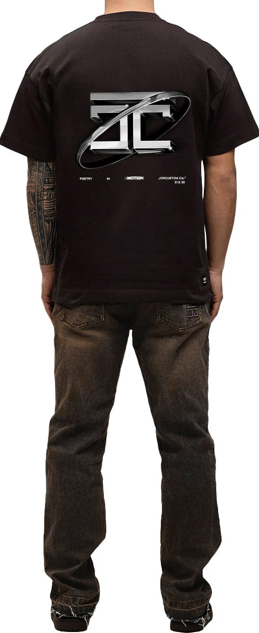 JORCUSTOM PoetryIn Loose Fit T-Shirt Brown Bruin