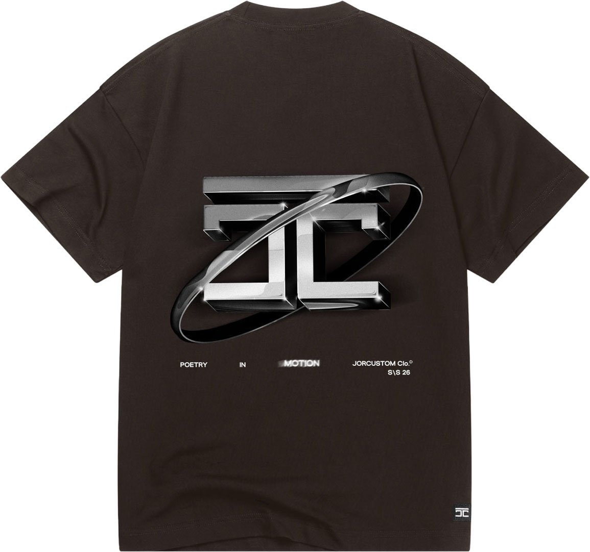 JORCUSTOM PoetryIn Loose Fit T-Shirt Brown Bruin