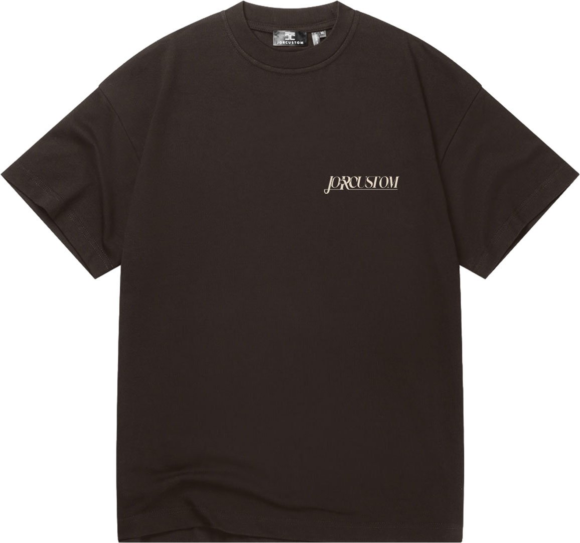 JORCUSTOM Script Loose Fit T-Shirt Brown Bruin