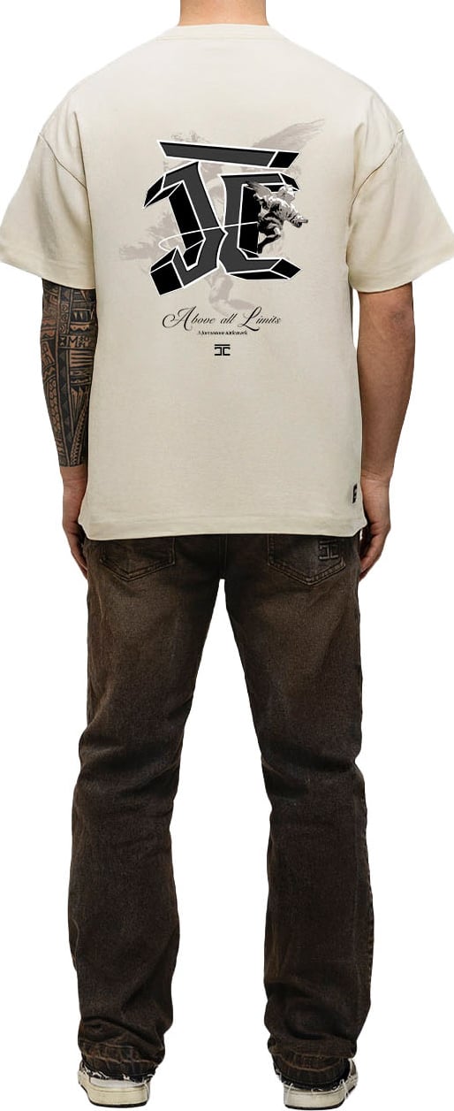 JORCUSTOM AboveAll Loose Fit T-Shirt Creme Beige