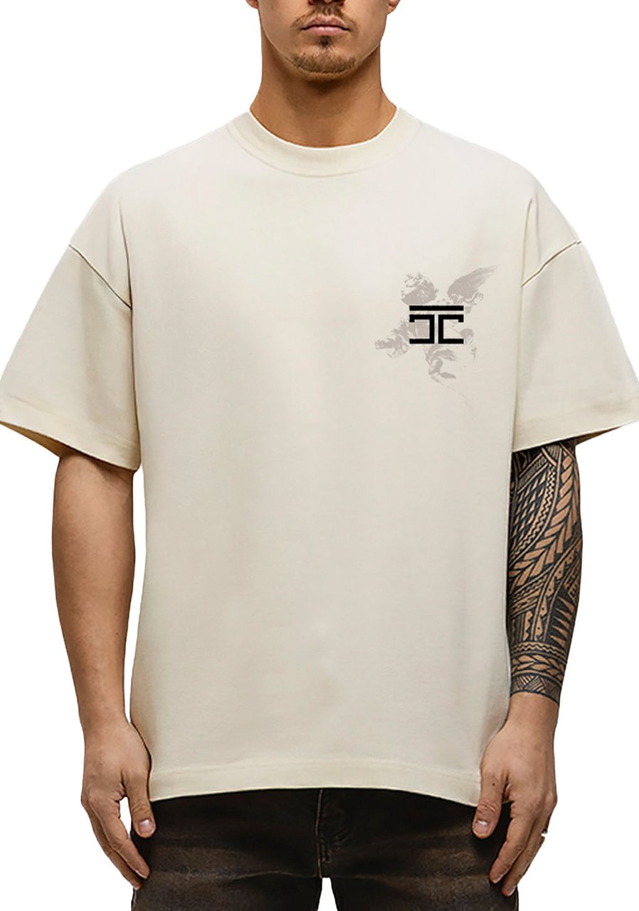 JORCUSTOM AboveAll Loose Fit T-Shirt Creme Beige