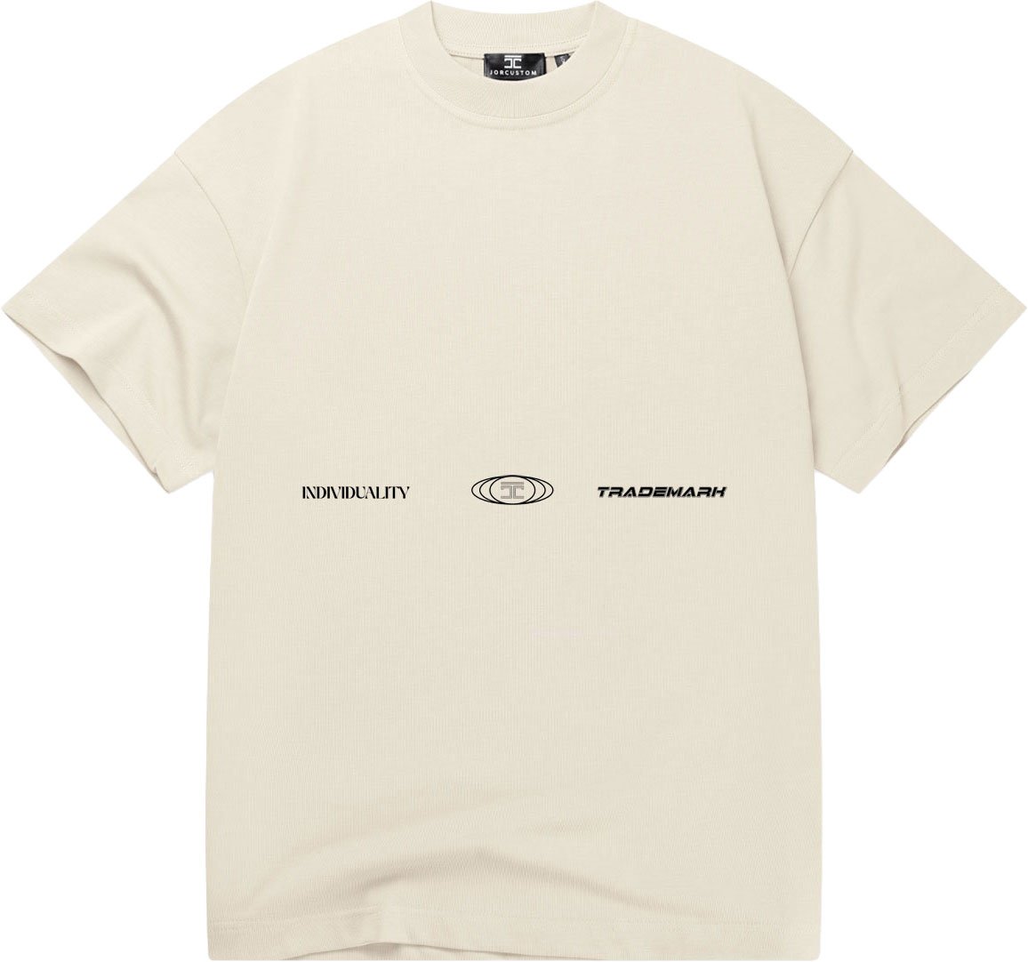 JORCUSTOM Uncommon Loose Fit T-Shirt Creme Beige