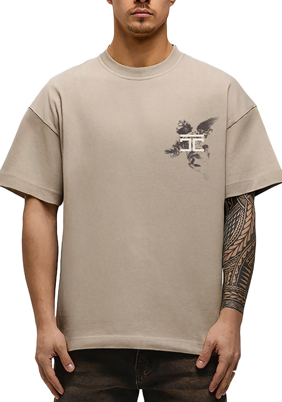 JORCUSTOM AboveAll Loose Fit T-Shirt Taupe Taupe