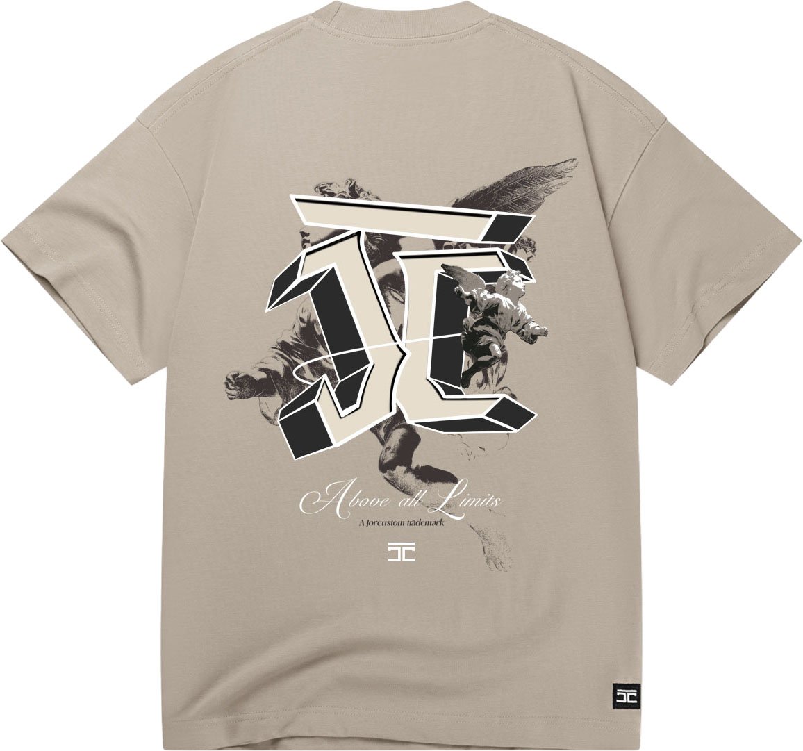 JORCUSTOM AboveAll Loose Fit T-Shirt Taupe Taupe