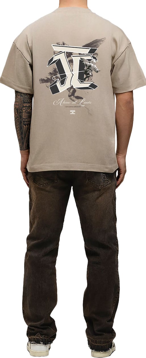 JORCUSTOM AboveAll Loose Fit T-Shirt Taupe Taupe