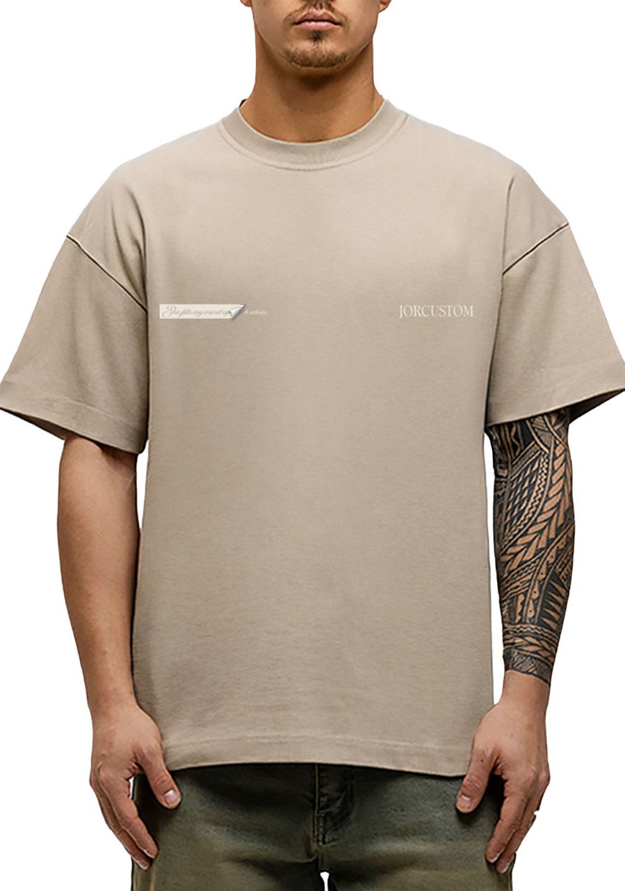 JORCUSTOM AngelTwo Loose Fit T-Shirt Taupe Taupe