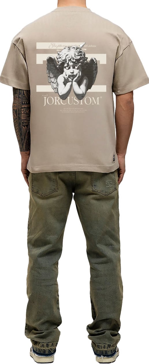 JORCUSTOM AngelTwo Loose Fit T-Shirt Taupe Taupe