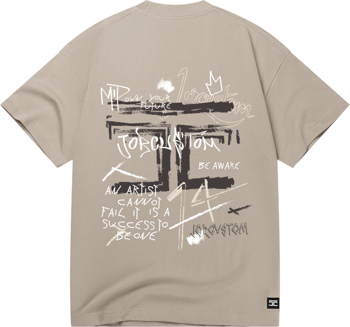 JORCUSTOM Artist Loose Fit T-Shirt Taupe Taupe