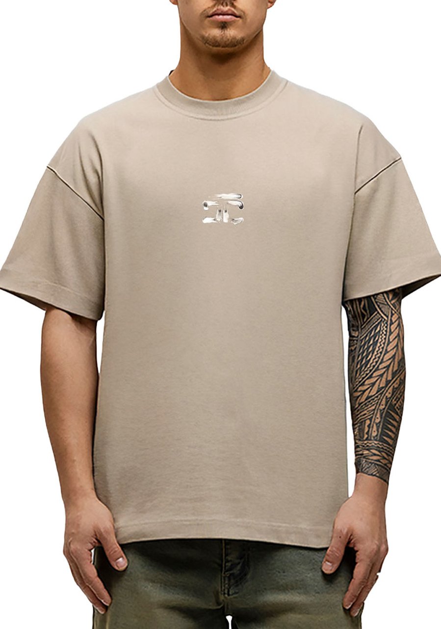 JORCUSTOM ArtistTwo Loose Fit T-Shirt Taupe Taupe