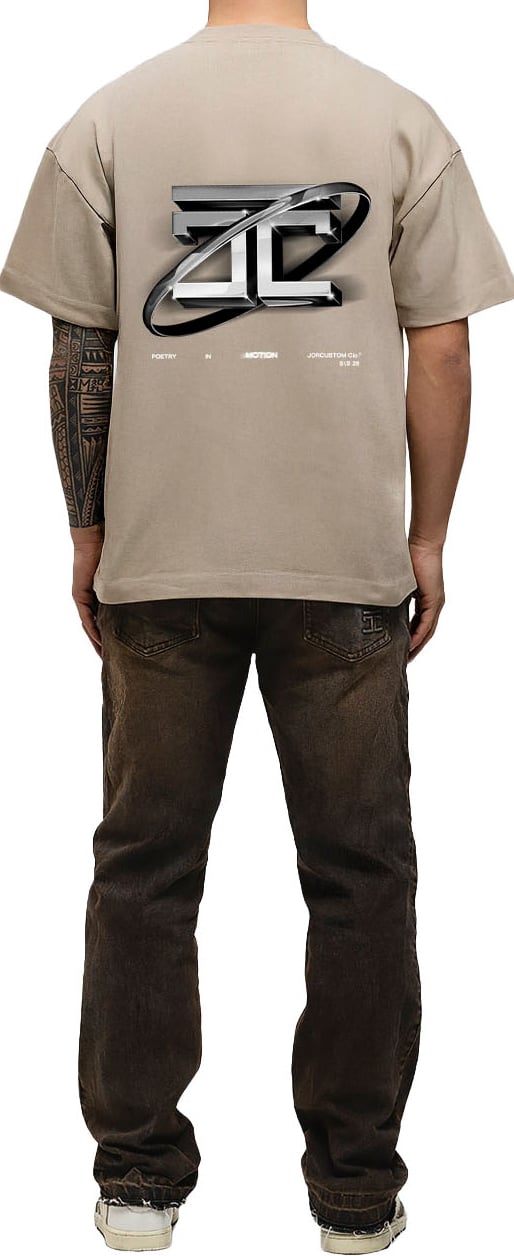 JORCUSTOM PoetryIn Loose Fit T-Shirt Taupe Taupe