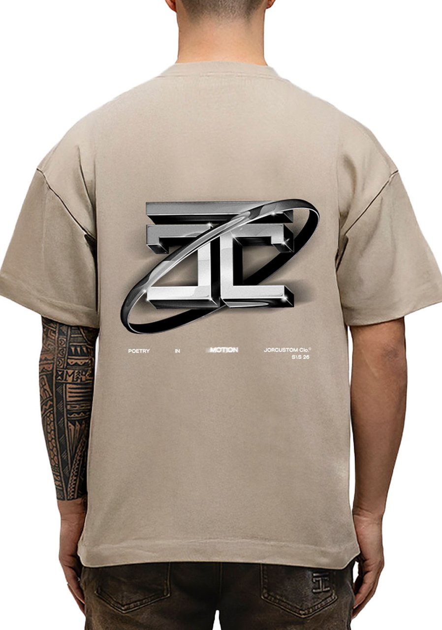 JORCUSTOM PoetryIn Loose Fit T-Shirt Taupe Taupe