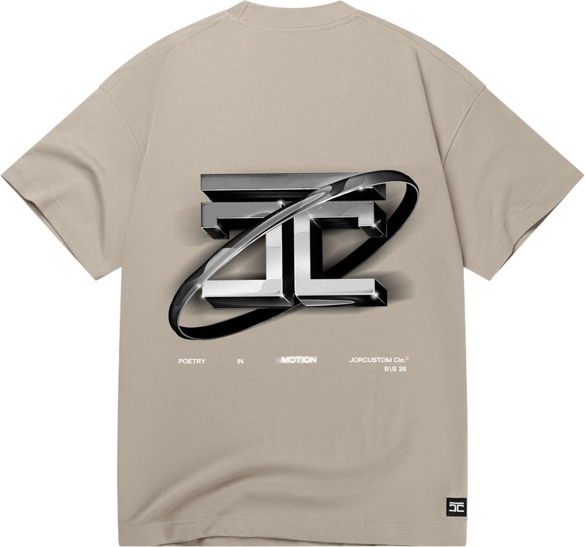 JORCUSTOM PoetryIn Loose Fit T-Shirt Taupe Taupe