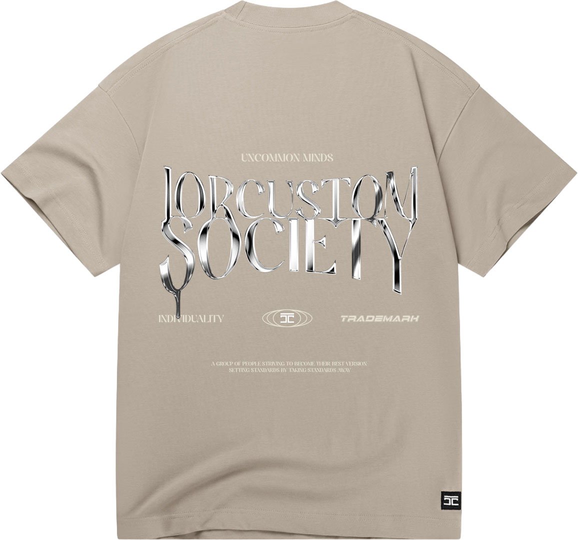 JORCUSTOM Uncommon Loose Fit T-Shirt Taupe Taupe