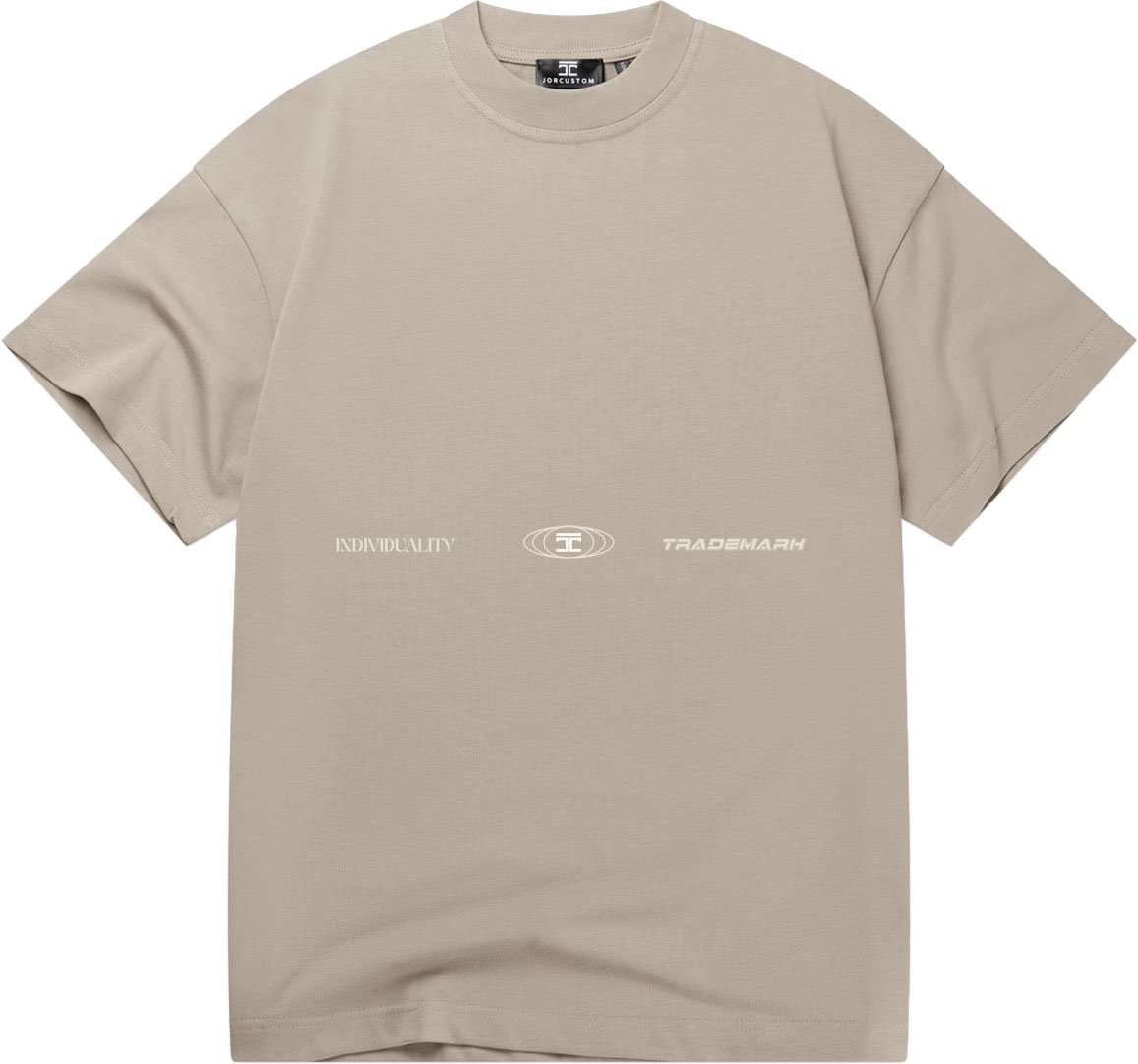 JORCUSTOM Uncommon Loose Fit T-Shirt Taupe Taupe