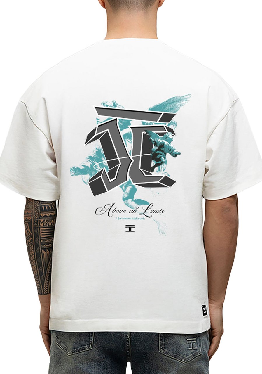 JORCUSTOM AboveAll Loose Fit T-Shirt White Wit
